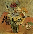 Vase with Roses and Anemones by Vincent van Gogh